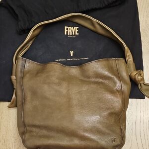 Frye Olive Green Leather Shoulder Bag